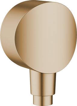 Hansgrohe Hadicová spojka FixFit so spätným ventilom a plastovým pripojovacím kolenom, brúsený bronz 26453140