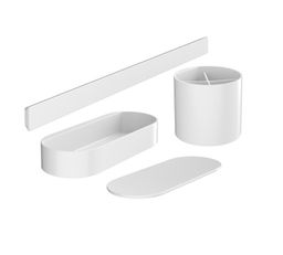 Hansgrohe Balík Wallstoris do kúpeľne, biela rohož 27968700