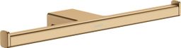 Hansgrohe AddStoris dvojitý držiak na toaletný papier, brúsený bronz, 41748140
