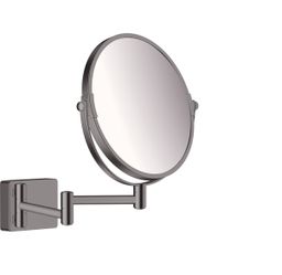 Hansgrohe AddStoris Kozmetické zrkadlo, brúsený čierny chróm, 41791340
