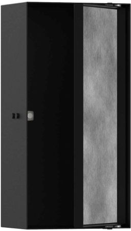 Hansgrohe XtraStoris Rock Zápustná polica s dvierkami na obkladačky 30x15x10 cm, matná čierna 56082670