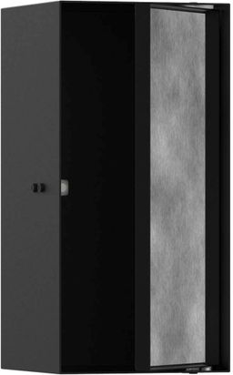Hansgrohe XtraStoris Rock Zápustná polica s dvierkami na obkladačky 30x15x14 cm, matná čierna 56088670
