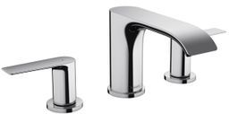 Hansgrohe Trojotvorová umývadlová batéria s vyťahovacou rukoväťou, chróm 75033000