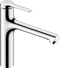 Hansgrohe Zesis M33 Dřezová baterie s vytažitelnou sprchou, 2jet, chrom 74801000