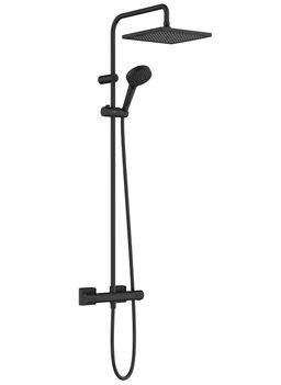 Hansgrohe Vernis Shape Sprchový systém s termostatickou batériou EcoSmart, čierny matný, 26429670