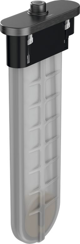 Hansgrohe sBox top set oválny, brúsený čierny chróm 28020340