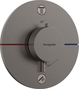 Hansgrohe SprchaSelect Comfort S Termostatická batéria s 2 výstupmi, brúsený čierny chróm 15554340