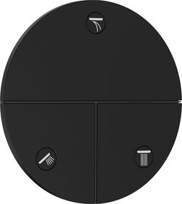 Hansgrohe Trojcestný skrytý ventil ShowerSelect Comfort S, matná čierna 15558670