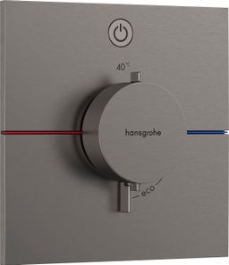 Hansgrohe ShowerSelect Comfort E Jednopáková termostatická batéria, brúsený čierny chróm 15571340