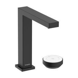 Hansgrohe Umývadlová batéria Tecturis s dvoma otvormi, CoolStart, neuzatvárateľná odtoková súprava, matná čierna 73053670