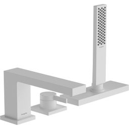 Hansgrohe Tecturis 3-otvorová batéria na okraj vane, sBox, matná biela 73443700