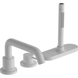 Hansgrohe Tecturis S Trojotvorová batéria na okraj vane, sBox, matná biela 73447700