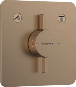 Hansgrohe DuoTurn Q Podomietková batéria dvojcestná, kartáčovaný bronz 75414140