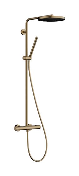 Hansgrohe Pulsify S Termostatický sprchový systém, kartáčovaný bronz 24222140