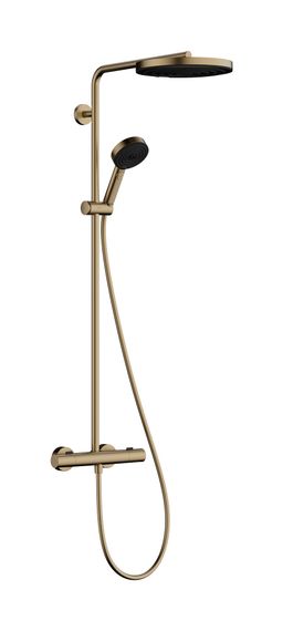 Hansgrohe Pulsify S Puro Sprchový termostatický systém Eco, kartáčovaný bronz 24236140