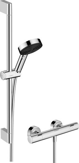 Hansgrohe Pulsify Select S Sprchový set s termostatickou baterii Eco a tyčí 65 cm, chrom 24262000