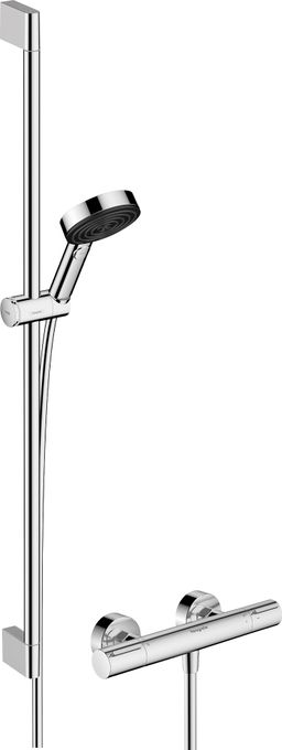 Hansgrohe Sprchový set s termostatickou baterii Eco a tyčí 90 cm, chrom 24261670