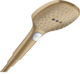 Hansgrohe Raindance Select E Ruční sprcha 3jet, EcoSmart +, kartáčovaný bronz 28729140