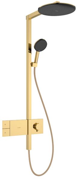Hansgrohe Raindance Alive S Showerpipe Sprchová súprava s termostatom, 1 jet, lesklá zlatá 24582990