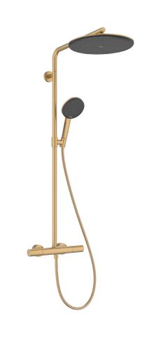 Hansgrohe Raindance Alive S Puro Sprchový systém s termostatom EcoSmart, kartáčovaný bronz 24593140