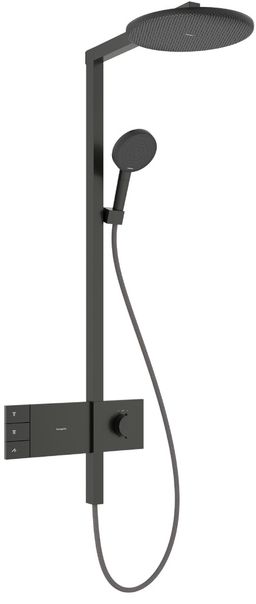 Hansgrohe Raindance Alive S Sprchová súprava s termostatom, EcoSmart, 2 jet, kartáčovaný čierny chróm 24596340