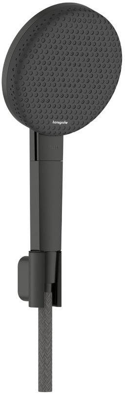 Hansgrohe Raindance Alive Select S, EcoSmart, Sada so sprchovým držiakom, 3jet, kartáčovaný čierny chróm 24611340