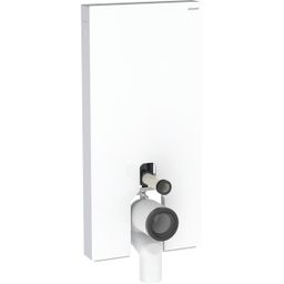Geberit Monolitický modul pre stojace WC, 101 cm , sklo biele/hliník 131.003.SI.5