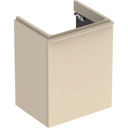Geberit Smyle Square Kúpeľňová skrinka pod umývadlo 49,2 cm pravá, pieskovo sivá 500.363.JL.1