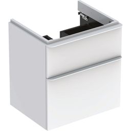 Geberit Smyle Štvorcová kúpeľňová skrinka pod umývadlo 58,4 cm, biela 500.352.00.1