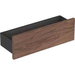 Geberit Smyle Štvorcová nástenná polica 45 cm, orech hikor 500.362.JR.1