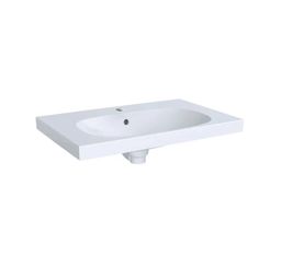 Geberit Acanto Umyvadlo 75x48,2 cm s odkládací plochou, otvor pro baterii, přepad, bílá 500.622.01.2