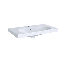 Geberit Acanto Umyvadlo 75x42,2 cm, zkrácené vyložení, přepad, bílá/KeraTect 500.632.01.8
