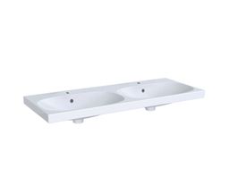 Geberit Dvojumyvadlo 120x48,2 cm, otvor pro baterii, přepad, bílá KeraTect 500.627.01.8