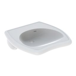 Geberit Vitalis Bezbariérové umývadlo 55 x 55 cm s prepadom, biele 221556000