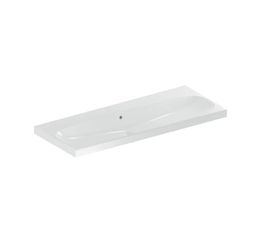 Geberit Acanto Umyvadlo 120x48,2 cm, bez otvoru, přepad, bílá/KeraTect 501.880.00.4