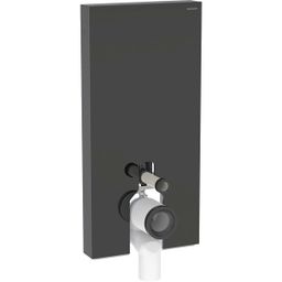 Geberit Modul Monolit pre stojace WC, 101 cm, sklo čierne/rám hliník čierny chróm 131.002.SJ.6