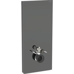 Geberit Modul Monolith pre závesné WC, 114 cm, sklo lava/čierny chróm 131.031.JK.5