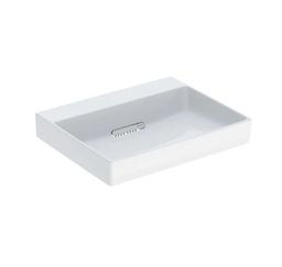 Geberit One Umyvadlo 60x48 cm, bez otvoru, vývod vodorovný, bílá/KeraTect 505.033.00.1