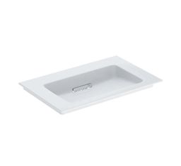 Geberit One Umyvadlo nábytkové 75x48 cm, bez otvoru, vodorovný vývod, bílá/KeraTect 505.003.00.1