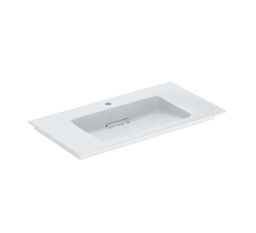 Geberit One Umyvadlo nábytkové 90x48 cm, otvor uprostřed, vodorovný vývod, bílá/KeraTect 505.006.00.1