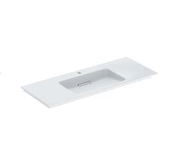Geberit One Umyvadlo nábytkové 120x48 cm, otvor uprostřed, vodorovný vývod, bílý/KeraTect 505.017.00.1