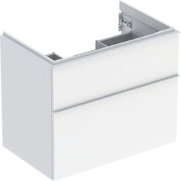 Geberit iCon Skrinka pod umývadlo 74 x 61,5 cm, biela lesklá, rukoväť biela matná 502.304.01.1
