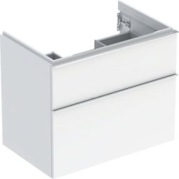 Geberit iCon Skrinka pod umývadlo 74 x 61,5 cm, biela lesklá, rukoväť lesklý chróm 502.304.01.2