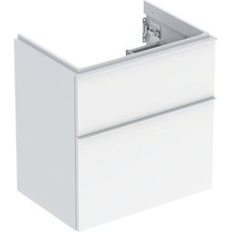Geberit iCon Skrinka pod umývadlo 59,2 x 61,5 cm, biely lesk, rukoväť biely lesk 502.307.01.1