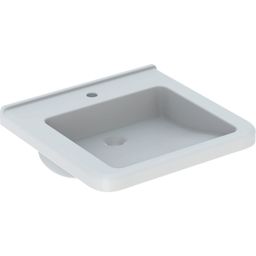 Geberit Selnova Comfort Square Bezbariérové umývadlo 55x52,5 cm, bez prepadu, biele 500.786.00.7