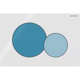 Geberit Sigma01 Ovládacie tlačidlo biele/oceánsky modré/svetlomodré 115.770.SX.5