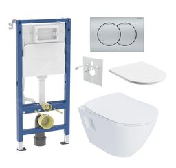 Geberit Set modulu do sádrokartonu, WC Urban a tlačítka, chrom mat KBE120