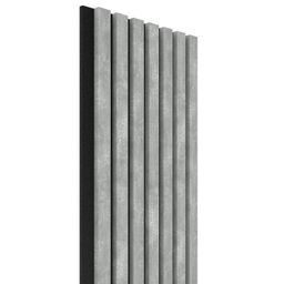 EBS Akustický panel Betónová sivá 28,5x275 cm lamely na plsti