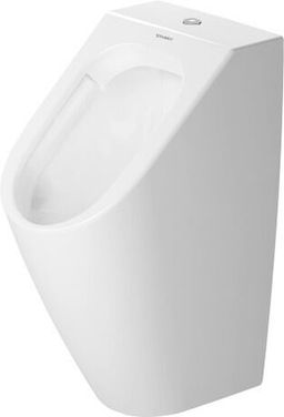 Duravit ME by Starck Pisoár, horný prívod vody, Rimless, WonderGliss, alpská biela 28153000001