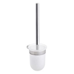 Bemeta Organic Závěsná WC štětka s miskou chrom/mléčné sklo 157113141